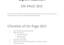 do on page SEO for wordpress and shopify websites